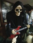 Haunted Living Lowes  7-ft Bluetooth Reaper LED Guitar Player Used — photo 1