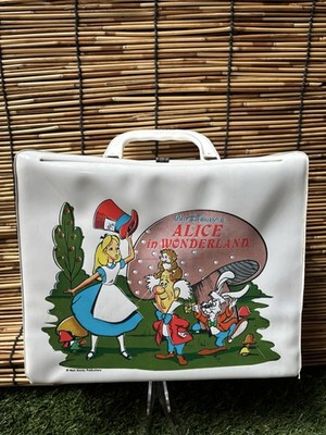 RARE ORIGINAL 1970s ALICE IN WONDERLAND VINYL LUNCH BOX ALADDIN