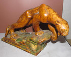 Vintage Royal Haeger Pottery 13" Long Ceramic Panther Couger Figurine Sculpture — photo 3