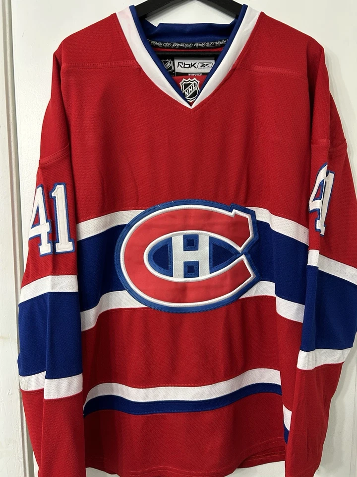Camiseta deportiva REEBOK CCM Montreal Canadiens Jaroslav Halak #41 talla 52 Foto 3 de 4