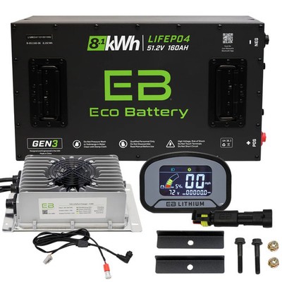 ICON EV 17-21 Eco Lithium 51v 160Ah GEN3 ''Neos'' Battery Bundle 10 year warranty