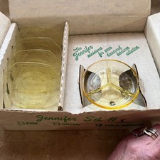 Vintage Mosser Glass Jennifer Cameo Ballerina Child's Set 5 Minatu