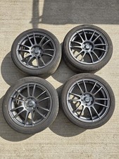 HONDA CIVIC MK8 CALIBRE RAYS GRAM LIGHT SUZUKA ALLOY WHEELS + TYRES ALLOYS FN2