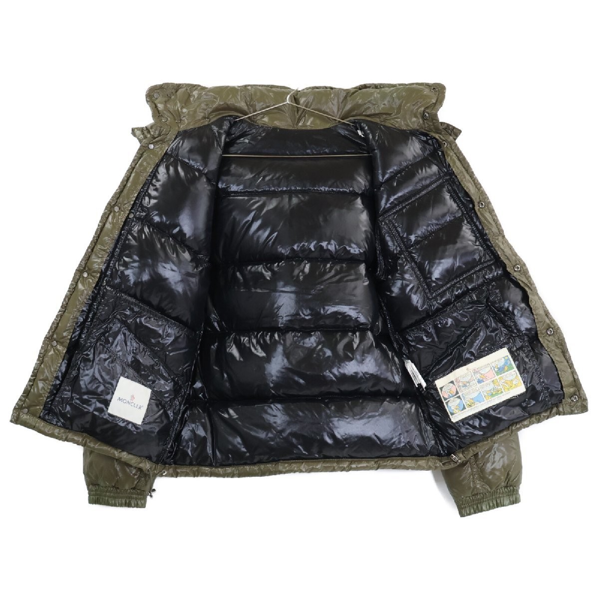 Moncler 41303 K2 Hooded Down Jacket Men Khaki Used - Gem