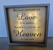 Sympathy Gift LED Memorial Shadow Box Memorial Gifts for Loss of Loved One - a L