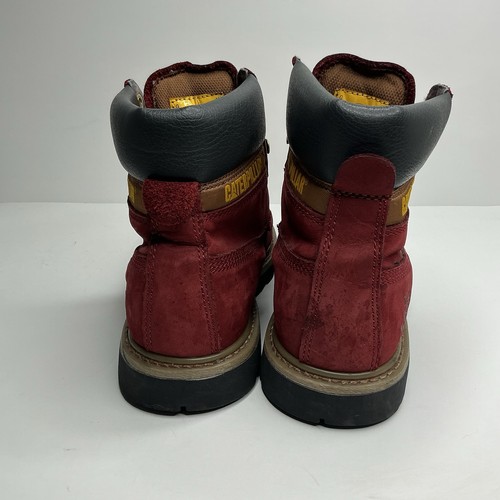 Caterpillar CAT Colorado Men’s 11 Boots Composite Toe Maroon - Picture 3 of 9