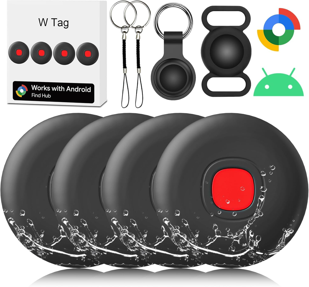 4 Pack Bluetooth Air Tags for Android - Item Tracker & Finder  