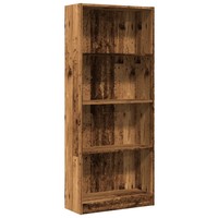 BüCherregal Altholz-Optik Holzwerkstoff 60X24X143 Cm Standregal