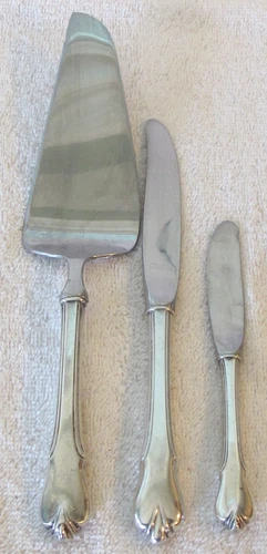 WALLACE GRAND Colonial Cake Pie Server Steak & Butter Knife Group No Monogram