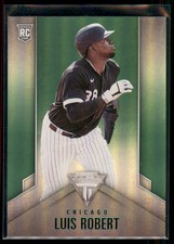 2020 Panini Chronicles Luis Robert Titanium Green RC #20 Chicago White Sox