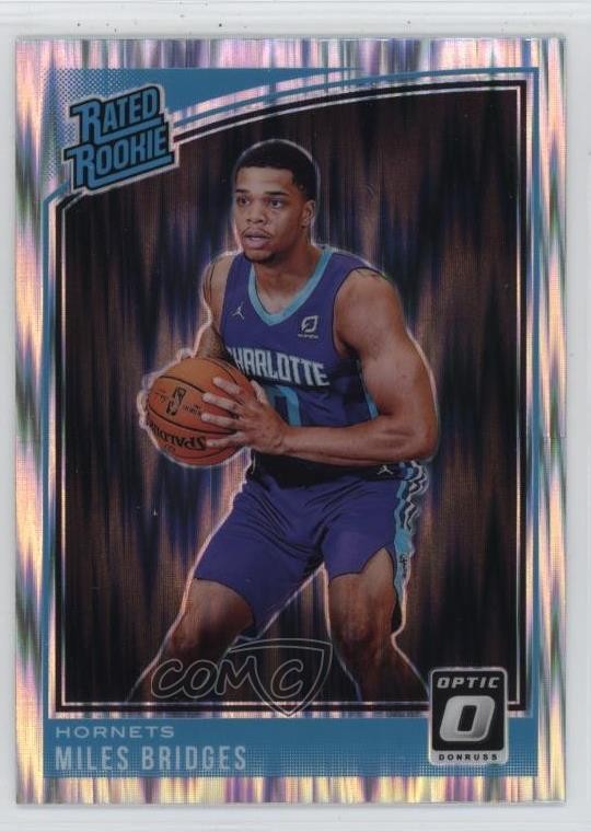 2018-19 Panini Donruss Optic Rated Rookie Shock Prizm Miles Bridges #172 0v31