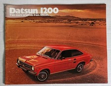 Vintage 1972 Datsun 1200 Nissan Dealer Sales Brochure