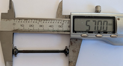 Antriebswelle / Dogbone 57 mm x 7 mm - (Ende zu Ende)