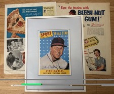 Stan Musial Signed Autographed Poster w Vintage Advertisements St Louis Baseball