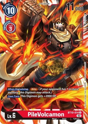 PileVolcamon Uncommon Xros Encounter BT10-014 U NM