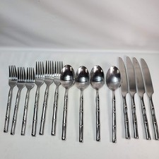 Hampton Silversmiths Flatware Silver Bamboo P...
