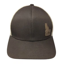 Sunroc Idaho Snapback Mesh Back Trucker Hat Brown One Size Adjustable