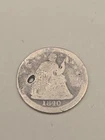1840 Seated Liberty Silver Half Dime 5c