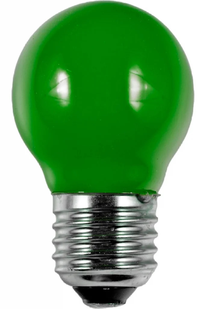 Green 1w LED Golf Ball Low Energy Light Bulb ES E27 Screw Cap L277215003