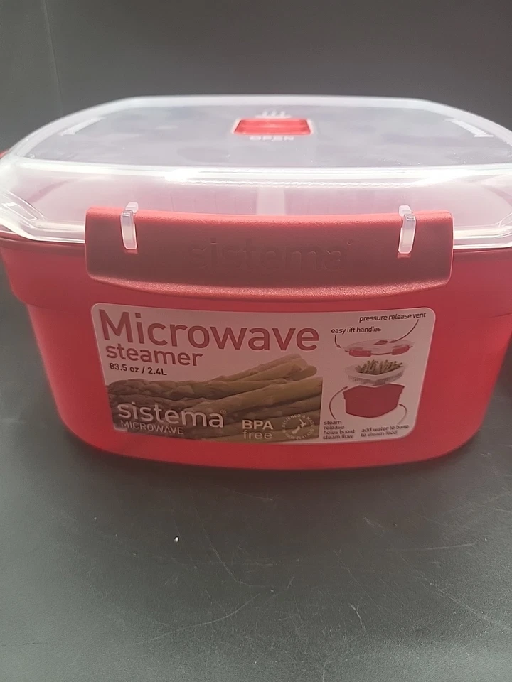 Sistema AZUL Microondas Vaporizador de Alimentos con Cesta Extraíble 83.5 OZ y 29.75 SIN BPA Foto 3 de 4