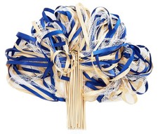 Wishprom 100 Pack Ribbon Wedding Wands Sticks Wedding Party Favors Streamers