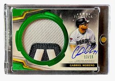 Gabriel Moreno 2024 Topps Five Star Jumbo Prime Game-Used Patch Auto Green /15