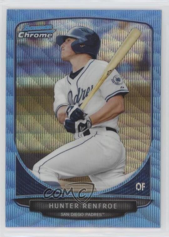 2013 Bowman Draft Picks Chrome Blue Wave Refractor Hunter Renfroe #BDPP16 0b67