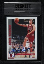 BAS 1992-93 NBA Hoops John Paxson #32 Seal of Authenticity Auto 3c7