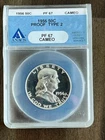 1956 50C Proof Type 2 Franklin Half Dollar PF67 Cameo ANACS