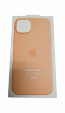 Genuine Apple Silicone Case with MagSafe for iPhone 15 Plus - Orange Sorbet