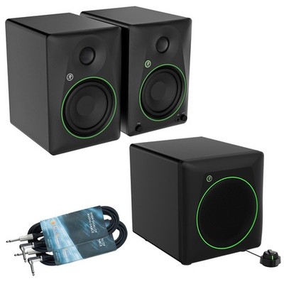 Mackie CR5BT Studio-Monitore +Mackie CR8SBT Subwoofer + 2x keepdrum Klinkenkabel