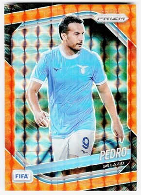 2025-26 Panini Prizm FIFA #123 Pedro Orange Mosaic Prizms #/299