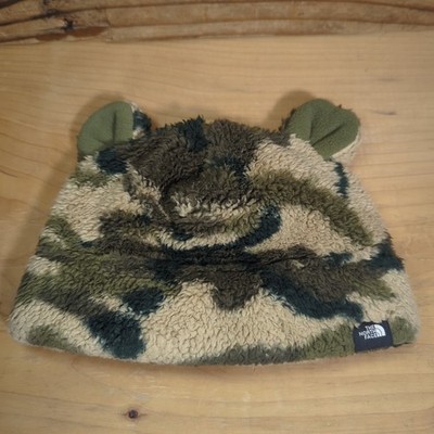 The North Face Little Bear Beanie Camo Fleece Infant Toddler 6-24 Months