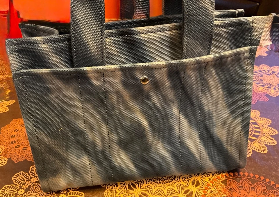 ¡JUSTO A TIEMPO PARA NAVIDAD! Bolso de Mano Coach Tye Dye Azul Denim Carga 26 Nuevo sin Etiquetas Foto 3 de 4