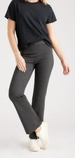 Quince Ultra-Stretch Ponte Straight Leg Pants Womens Charcoal Gray Size M NWT!!