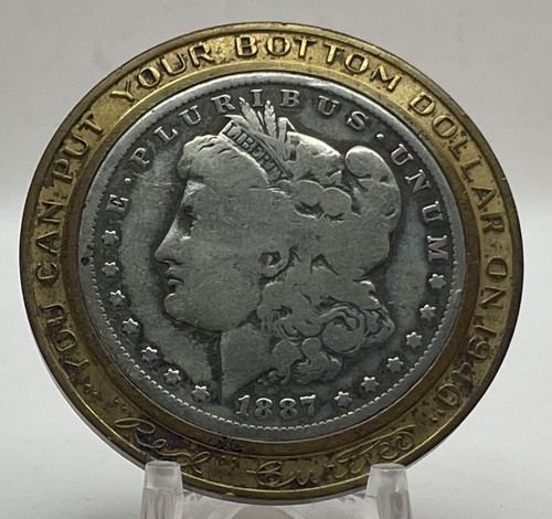 1940 BUICK “Red” Curtice Dealer Promo 1887-O Morgan Silver Dollar w/Brass Ring