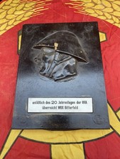Original Cold War East German DDR GDR NVA Soldier Award Plaque Bitterfeld 1972