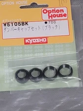 VINTAGE KYOSHO W5105BK OPTION HOUSE BLACK SHOCK CAPS RARE HARD TO FIND DONT MISS