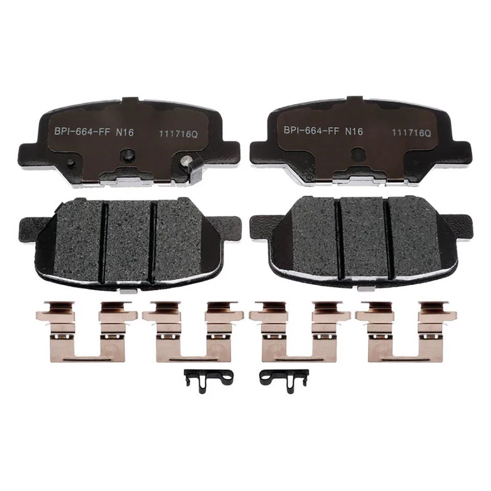 Rear Kit Brake Rotors + Ceramic Pads & Hardware For 2014 Mazda 3 Sport - Image 2 of 4