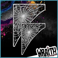 Corner Spiderwebs - Reusable Airbrush Stencil Template