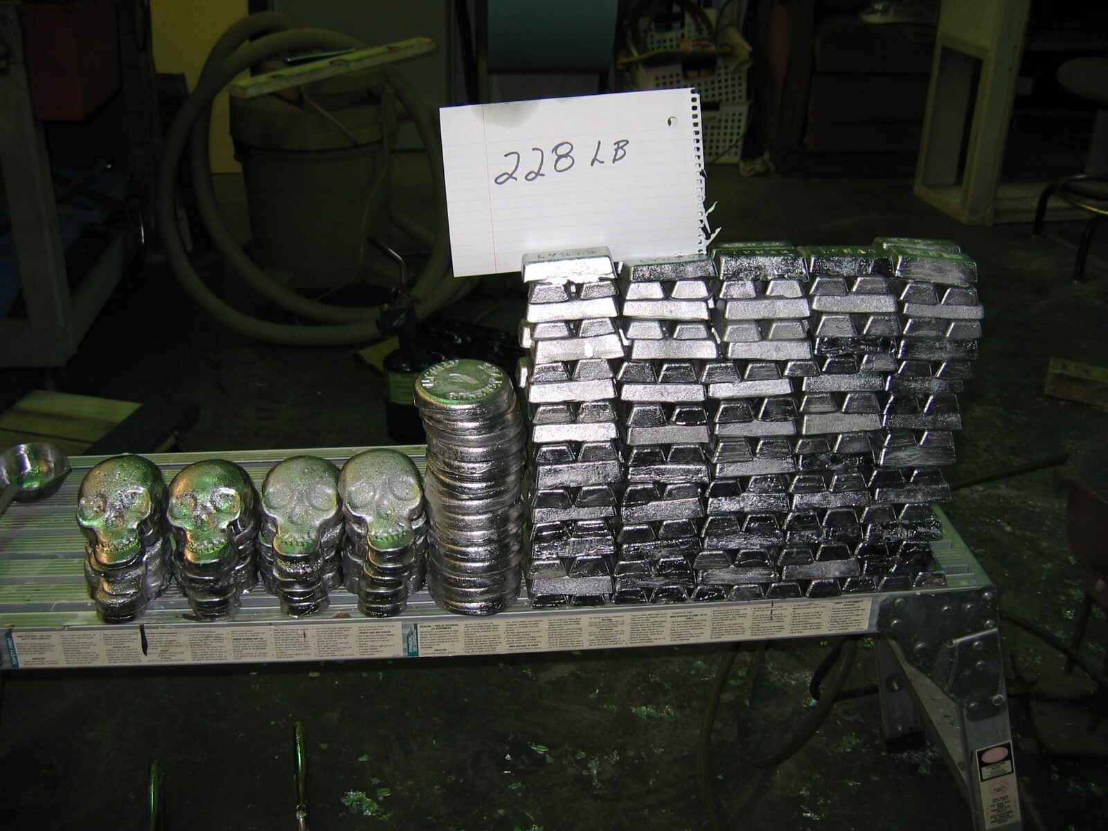 Lead Ingots 10lbs Plus-- Cleaned--- Fishing Weights or Bullet Castings