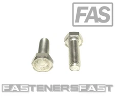 (20) 5/16-24x1 Stainless Steel Hex Cap Screws FT Hex Bolts (UNF) FINE THREAD