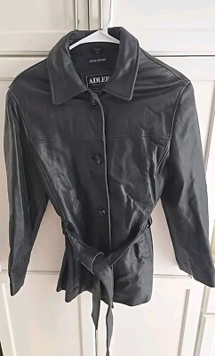 Adler Genuine Lamb Skin Button Women's Coat, Size Small