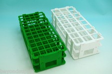 lab Plastic test tube rack 40 tubes holes Φ20mm (white)new