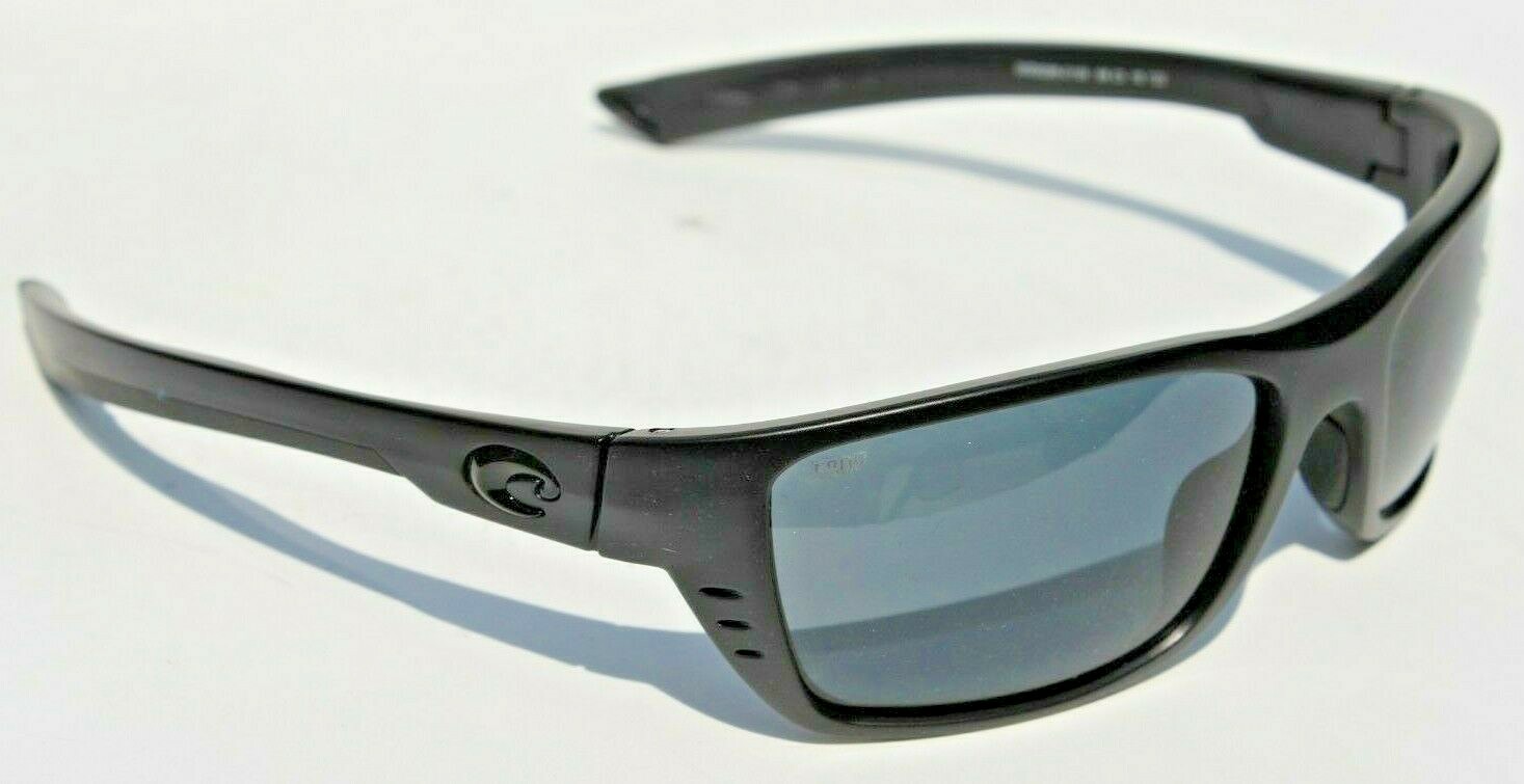 COSTA DEL MAR Whitetip POLARIZED Sunglasses Blackout/Gray 580P NEW 169