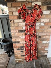 Abel The Label Anthropologie Bright Floral Maxi Dress Boho XS