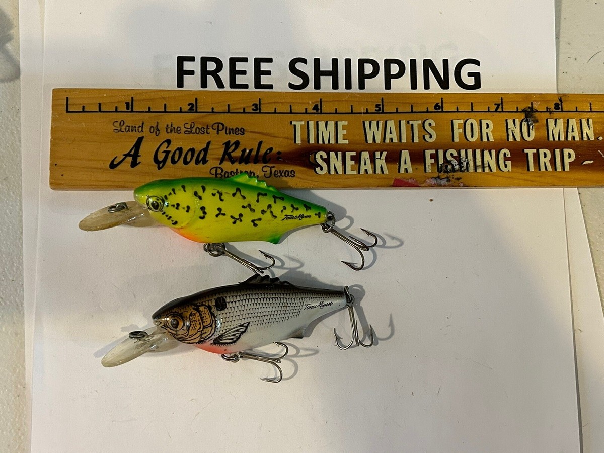 TOM MANN'S SHAD MANN SHAD R MANN FISHING LURE TACKLE BOX