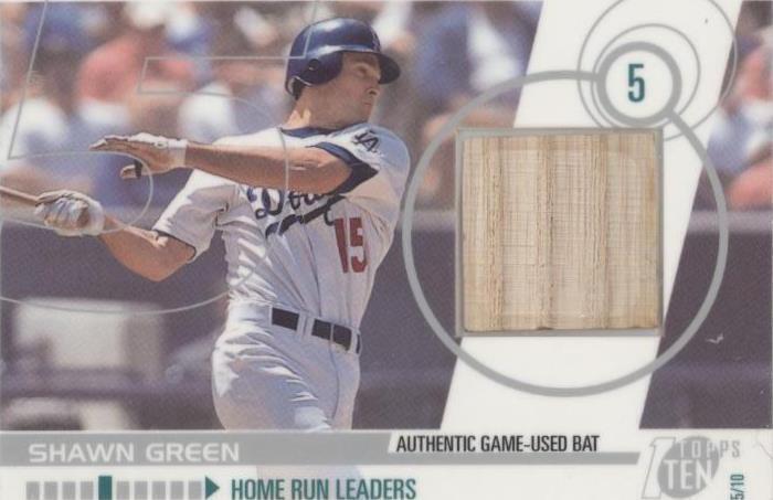 2002 Topps Ten - Shawn Green #TTR-SG - 1 of 1
