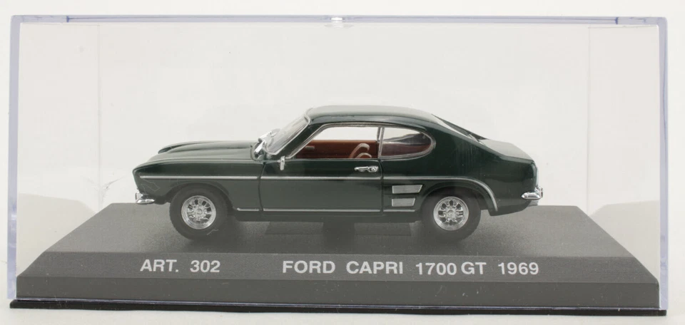 Ford Capri 1700 GT 1969 dunkelgrün Detail Cars Art. 302 1:43 OVP [DS8-B2] - Bild 2 von 4