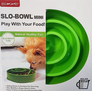 Slo Bowl Pet Dog Cat Interactive Slow Food Feeder Healthy Gulp
